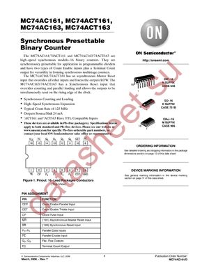 MC74AC161DG datasheet  